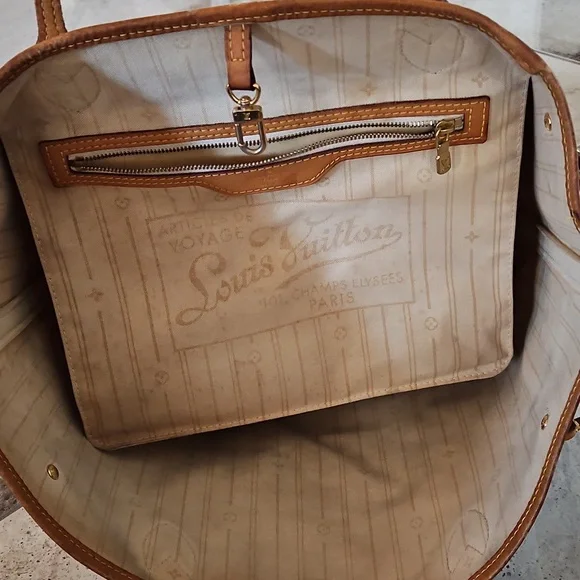 SOLD Louis Vuitton Neverfull MM Damier Azure - Picture 10 of 15